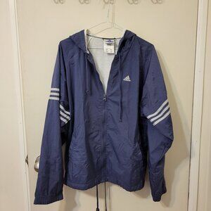 Purple Adidas Windbreaker Jacket